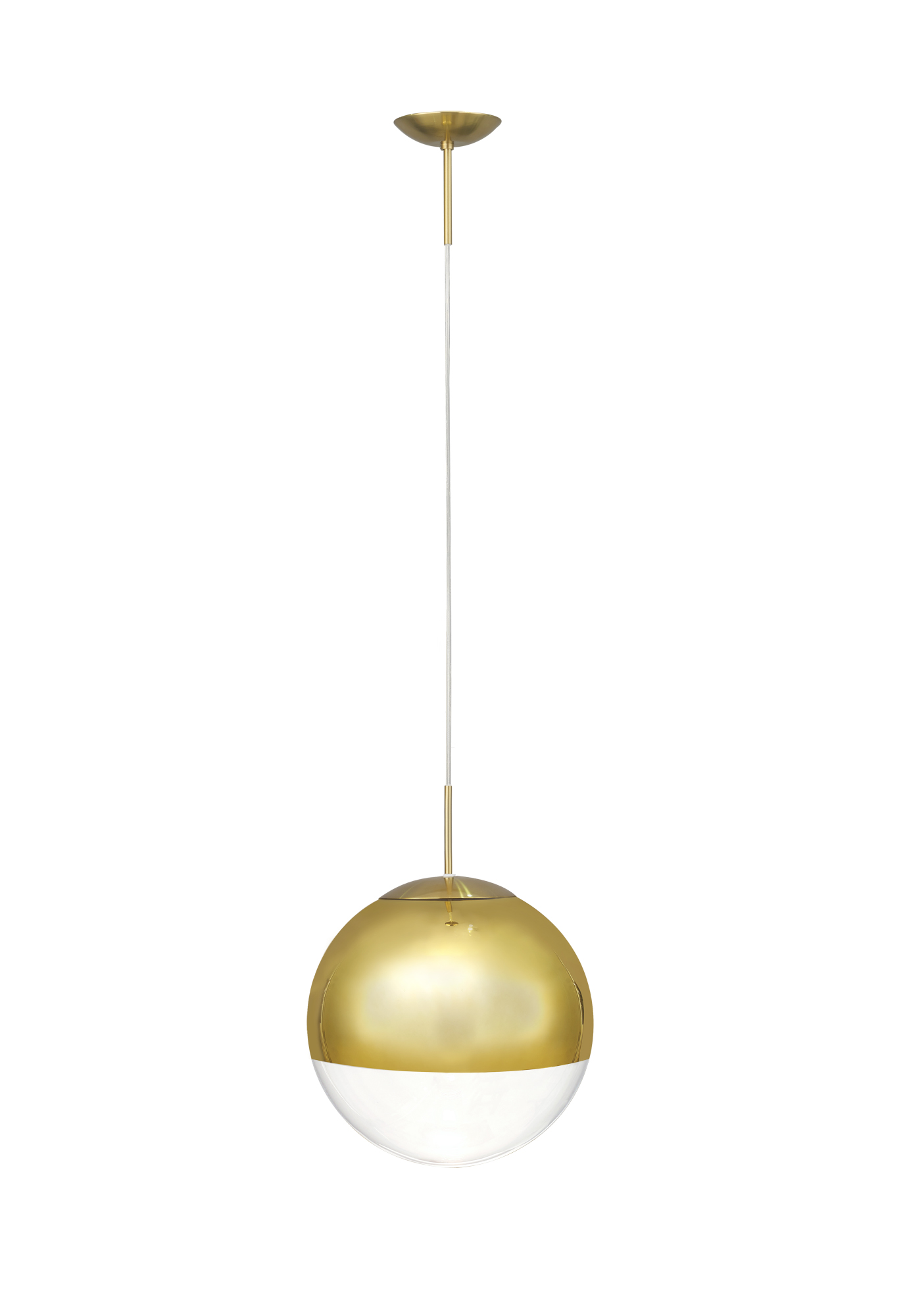 Miranda 25cm Glass Pendant 1 Light Antique Gold D0655  Deco Miranda